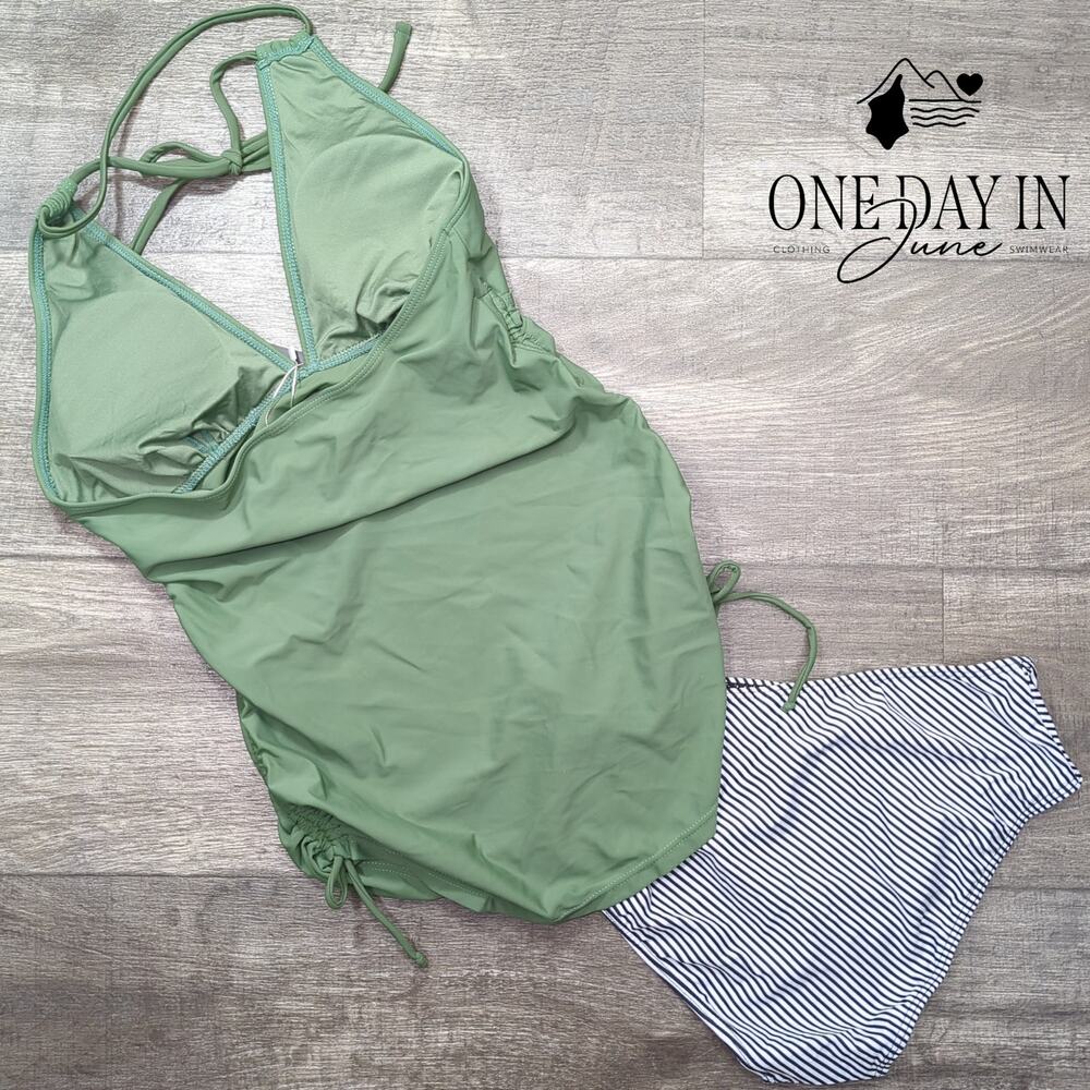 Talisea Drawstring Tankini Swimsuit Size S - Picture 7 of 7